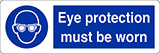 Klebefolie cm 30x10 schutzbrille aufsetzen - wear eye protection