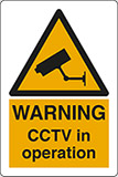 Klebefolie cm 30x20 vorsicht cctv  in betrieb - warning cctv in operation