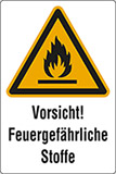 Klebefolie cm 20x15 vorsicht feuergefährliche stoffe