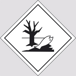 Aluminium sign cm 30x30 danger class hazardous to the environment