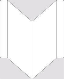 Cartello alluminio cm 18x12 bifacciale a v neutro