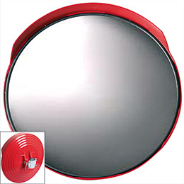 Specchio parabolico infrangibile con visiera diametro 60 cm