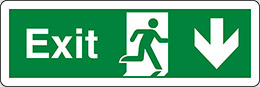Adesivo cm 30x10 exit