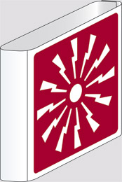 Oznaka aluminij cm 35x35 dvostranska zastava požarni alarm