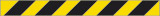 Oznaka nalepka odsevna cm 120x10 črno rumene črte