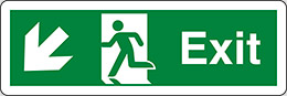 Nalepka cm 45x15 izhod - exit