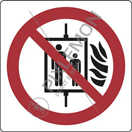 Aluminijasta oznaka cm 20x20 v primeru požara ne uporabljajte tega dvigala - do not use lift in the event of fire
