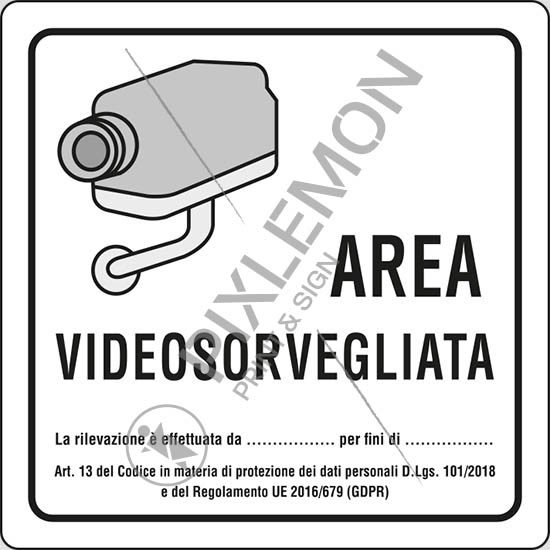 Mobili Lavelli Cartelli Area Videosorvegliata Da Stampare Gratis