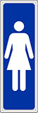 Cartello adesivo cm 15x5 toilette donne