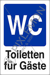 Cm 30x20 toiletten für gäste