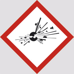 Klebefolie cm 5,7x5,7 n° 6 explosionsgefährlich