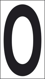 Klebefolie cm 10x5,6  o weisses hintergrund schwarze buchstabe 