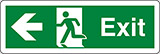 Klebefolie cm 30x10 ausgang -exit