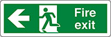 Klebefolie cm 30x10 feuer notausgang- fire exit