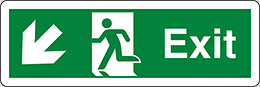 Klebefolie cm 45x15 ausgang -exit