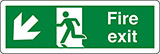 Klebefolie cm 30x10 feuer notausgang - fire exit