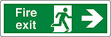 Klebefolie cm 30x10 feuer notausgang - fire exit