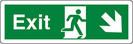 Klebefolie cm 30x10 ausgang -  exit