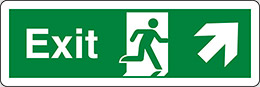 Klebefolie cm 45x15 ausgang - exit