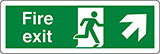 Klebefolie cm 30x10 feuer notausgang -fire exit