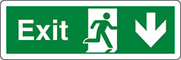 Klebefolie cm 30x10 ausgang -exit