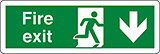 Klebefolie cm 30x10 feuer notausgang - fire exit