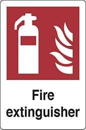 Klebefolie cm 40x30 feuerlöscher - fire extinguisher