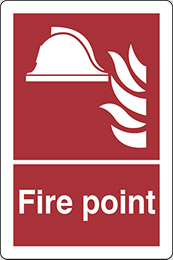 Klebefolie cm 40x30 sammelstelle feueralarm - fire point