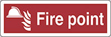 Klebefolie cm 30x10 sammelstelle feueralarm - fire point