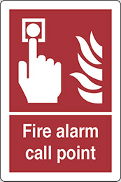 Klebefolie cm 30x20 brand-alarmauslösungsstelle - fire alarm call point