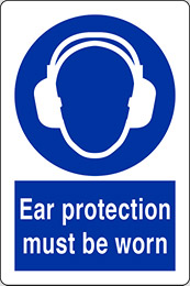 Klebefolie cm 30x20 hörschutz benutzen - wear ear protection