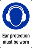 Klebefolie cm 30x20 hörschutz benutzen - wear ear protection