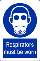 Klebefolie cm 40x30 atmungsgerät benutzen - respirators must be worn