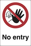 Klebefolie cm 30x20 zutritt verboten -  no entry