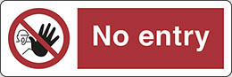 Klebefolie cm 30x10 zutritt verboten -  no entry