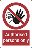 Klebefolie cm 30x20 nur für berechtigte - authorised persons only