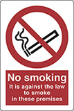 Klebefolie cm 30x20 in diesem bereich ist  rauchen verboten - no smoking it is against the law to smoke in these premises
