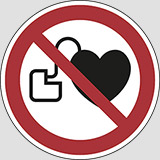 Klebefolie durchmesser cm 20 no access for people with active implanted cardiac devices