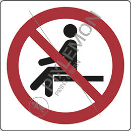 Alu-schild cm 20x20 hinsetzen verboten - no sitting