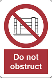 Klebefolie cm 30x20  abstellen oder lagern verboten - do not obstruct