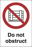 Klebefolie cm 30x20 abstellen oder lagern verboten - do not obstruct