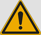 Klebefolie sl cm 10 general warning sign