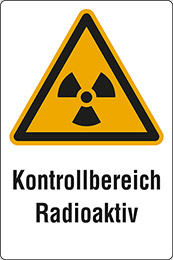 Klebefolie cm 30x20 kontrollbereich radioaktiv