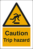 Klebefolie cm 30x20 sturzgefahr - caution trip hazard