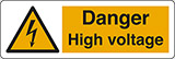 Klebefolie cm 30x10 vorsicht hochspannung -danger high voltage