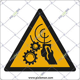 Adhesive sign cm 12x12 equipment with remote control