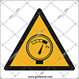 Adhesive sign cm 4x4 high pressure