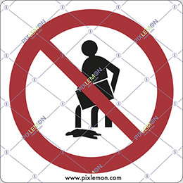 Aluminium sign cm 12x12 do not pollute; use of solvents, paints, oils, greases, etc strictly forbidden