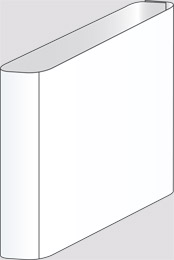 Double-sided aluminium sign cm 20x20 empty