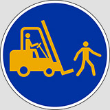 Anti slip floor signs